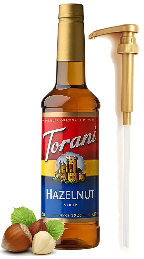 Hazlenut Coffee Flavored Syrup 25 4 Ounces Hazelnut Syrup Coffee Toppings with Fresh Finest Coffe... | Amazon (US)