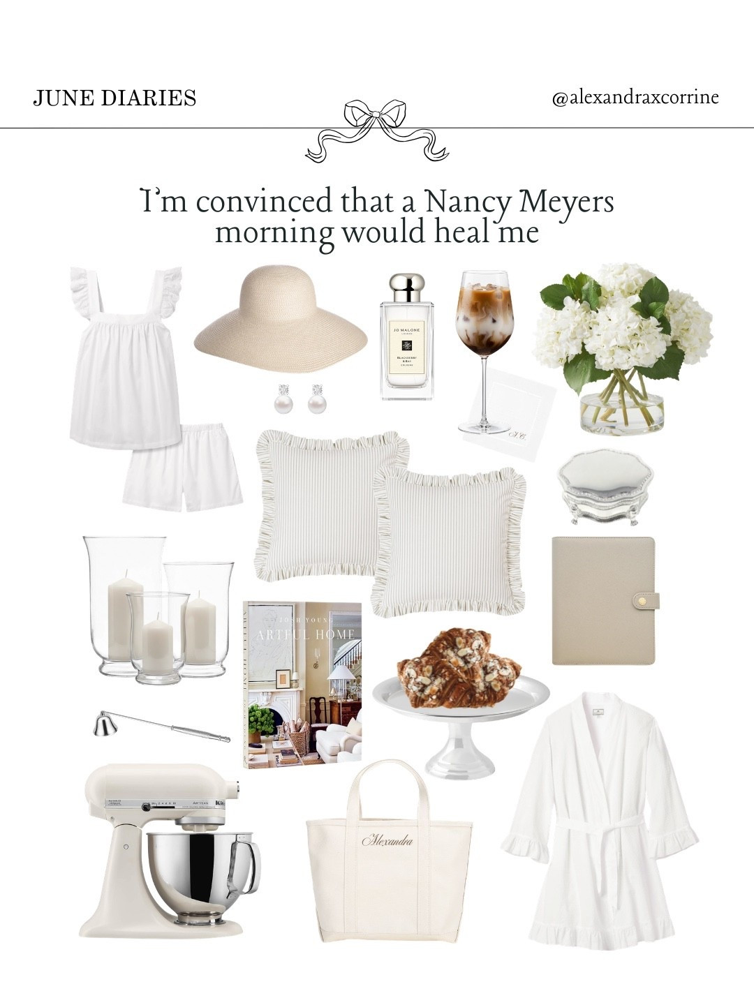 I’m convinced that a Nancy Meyers morning would heal me ☕️🧺⛲️🌳

#nancymeyers #summeraesthetic #chicliving #nancymeyersaesthetic #pinterestinspo 

[ Nancy Meyers aesthetic, Nancy Meyers summer, chic summer aesthetic, summer mood board, Nancy Meyers home, Pinterest mood board aesthetic ]

#LTKmorningroutine #LTKSeasonal #LTKHome