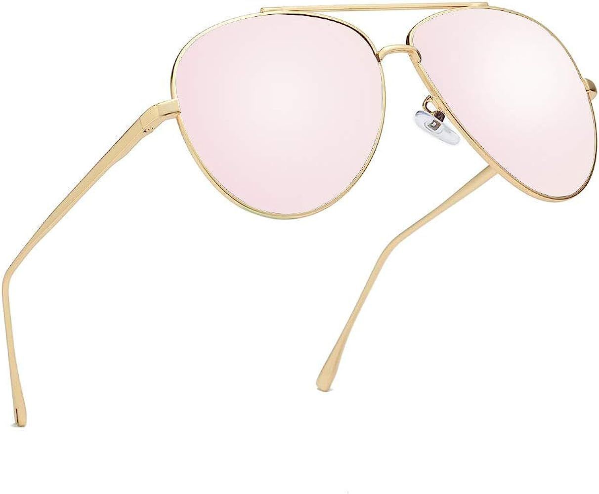 AIMADE Premium Military Polarized Aviator Sunglasses Metal Frame Unique Design Sun glasses For Me... | Amazon (US)