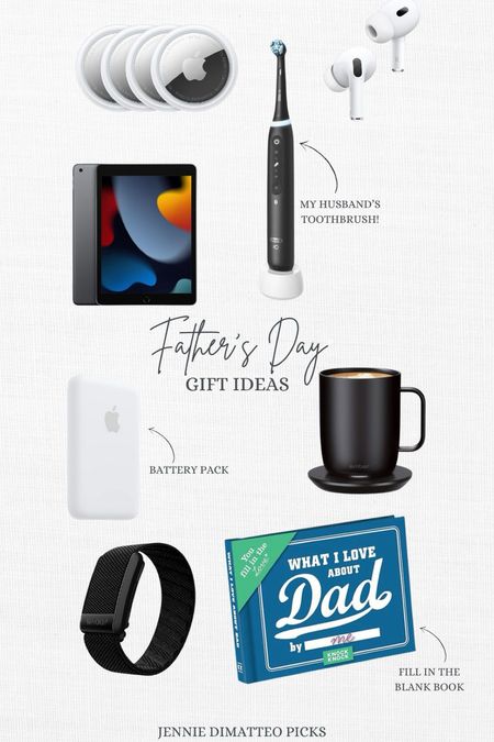 Father’s Day is coming up so make sure you grab some of these last minute gifts that he will love! 
Ember Mug. AirTag. Electric Toothbrush. What I Love About Dad Book. iPad. Battery Pack. Whoop. 

#LTKFamily #LTKMens #LTKGiftGuide