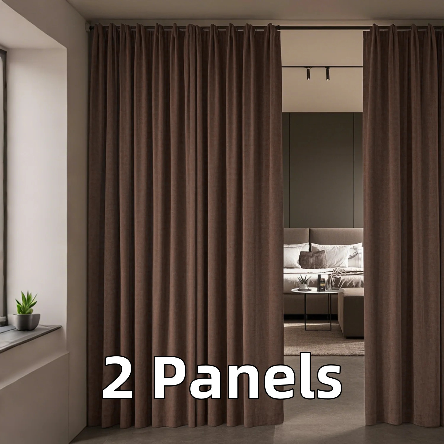 Multi-functional Velvet Back Tab Curtains, Rod Pocket & Pinch Pleat Design Light-Filtering & Ther... | Walmart (US)