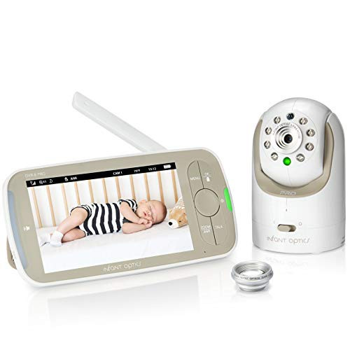 Infant Optics DXR-8 PRO Video Baby Monitor, 720P HD Resolution 5" Display, Patent-Pending A.N.R. (Active Noise Reduction), Pan Tilt Zoom, and Interchangeable Lenses | Amazon (US)