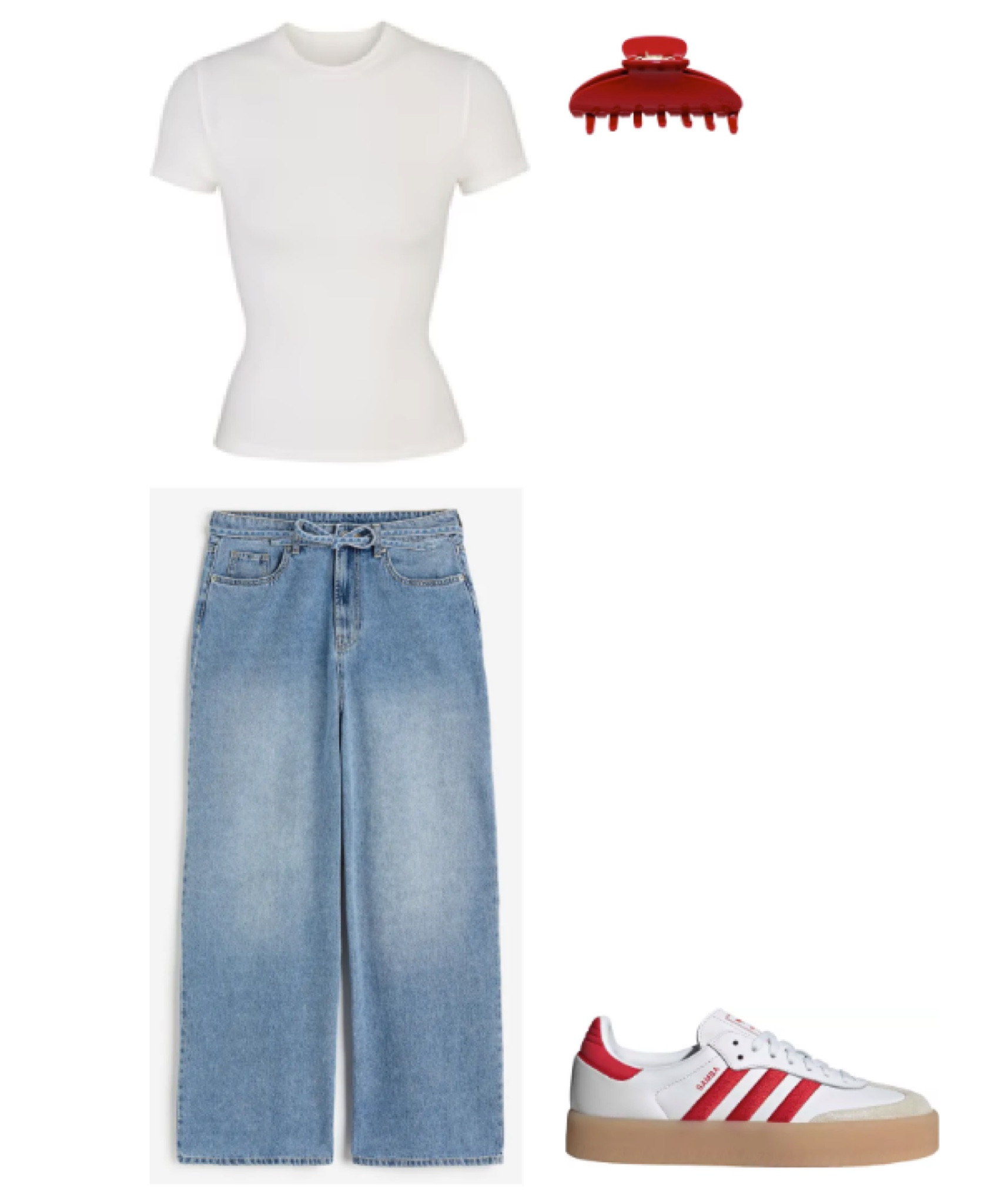 casual pops of red ❤️‼️ #skims #adidas #red 

#LTKfindsunder100 #LTKfindsunder50 #LTKshoecrush