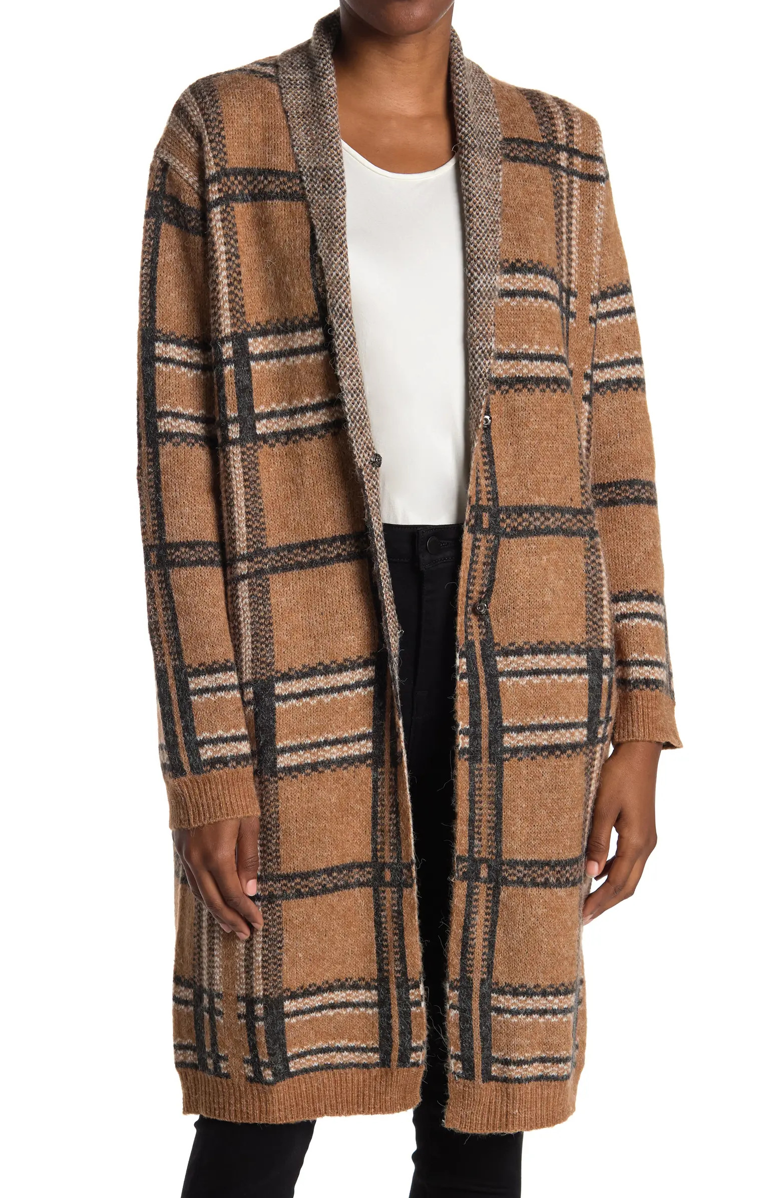 Shawl Collar Button Down Coat | Nordstrom Rack