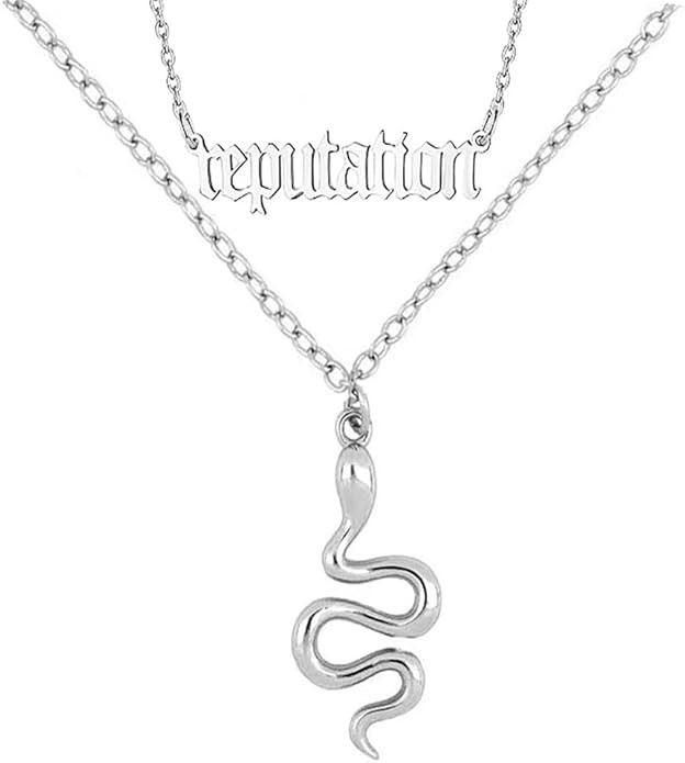 Reputation Snake Necklace for Women Layered 18k Gold Snake Necklace Reputation Necklace Music Lov... | Amazon (US)