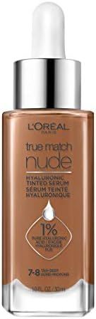 L'Oreal Paris True Match Nude Hyaluronic Tinted Serum Foundation with 1% Hyaluronic acid, Tan-Dee... | Amazon (US)