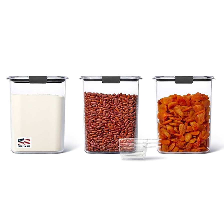 Rubbermaid Brilliance BPA-Free Food Storage Containers with Lids Airtight Kitchen and Pantry Orga... | Amazon (US)