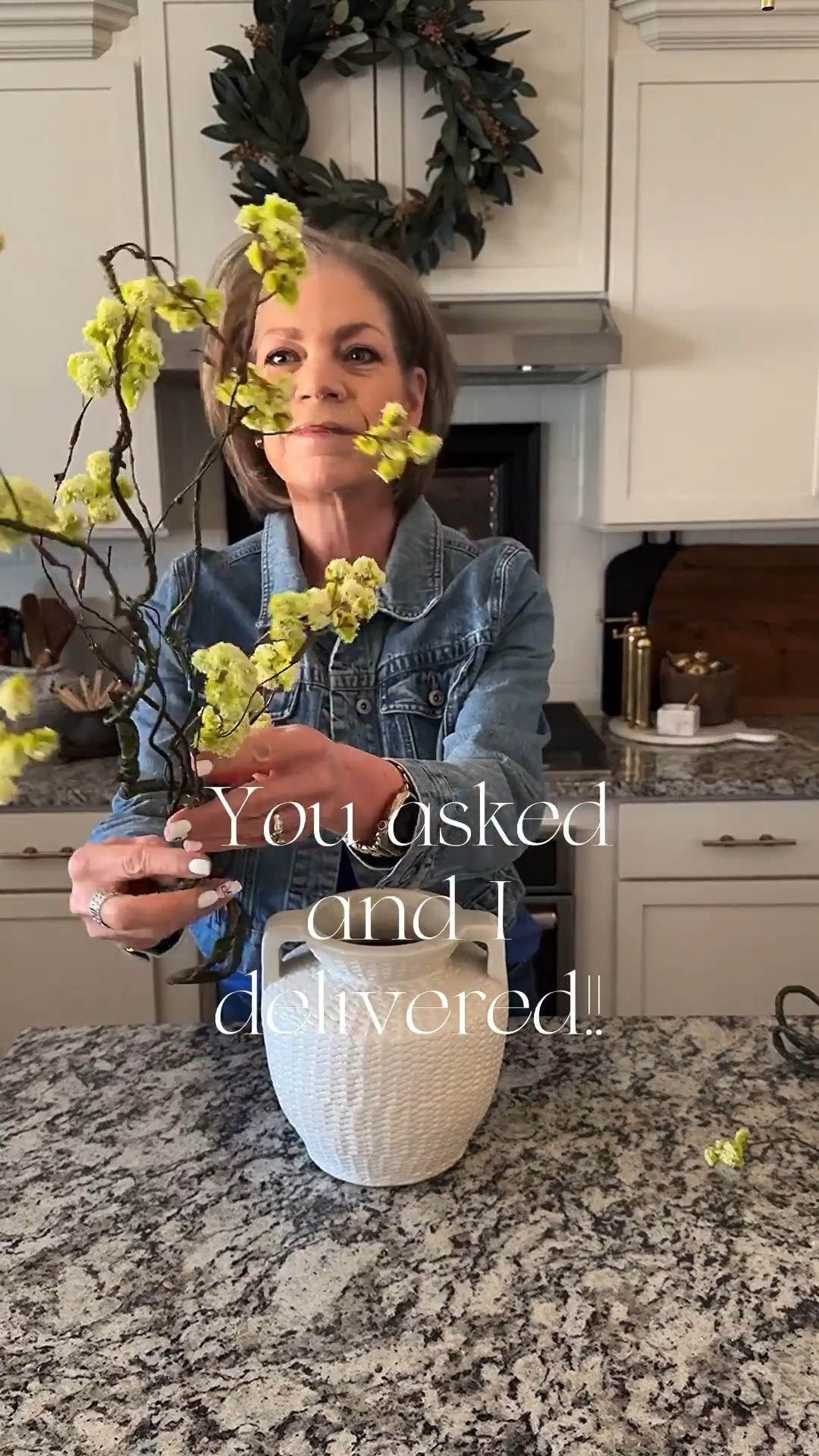 You asked and I found some spring stems that I’ve never seen before. They are not all over the place. Love the airy organic look of these twisty sprays. They also come in a moss green color. 

Spring stems, woven ceramic cream vase, vintage cutting board, candle, wick trimmer, Turkish towells

#LTKSeasonal #LTKstorytime #LTKHome