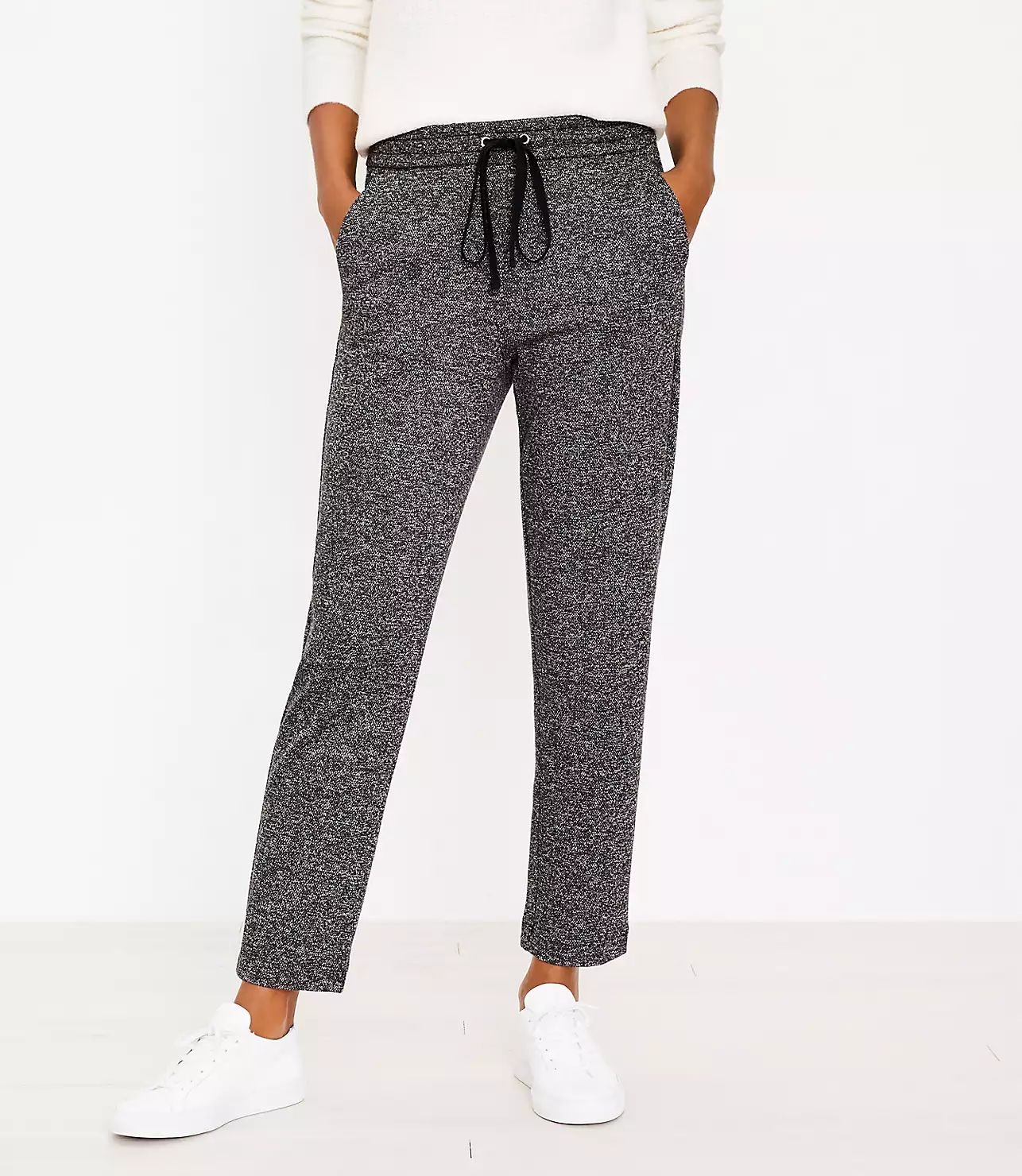 Melange Knit Jogger Pants | LOFT