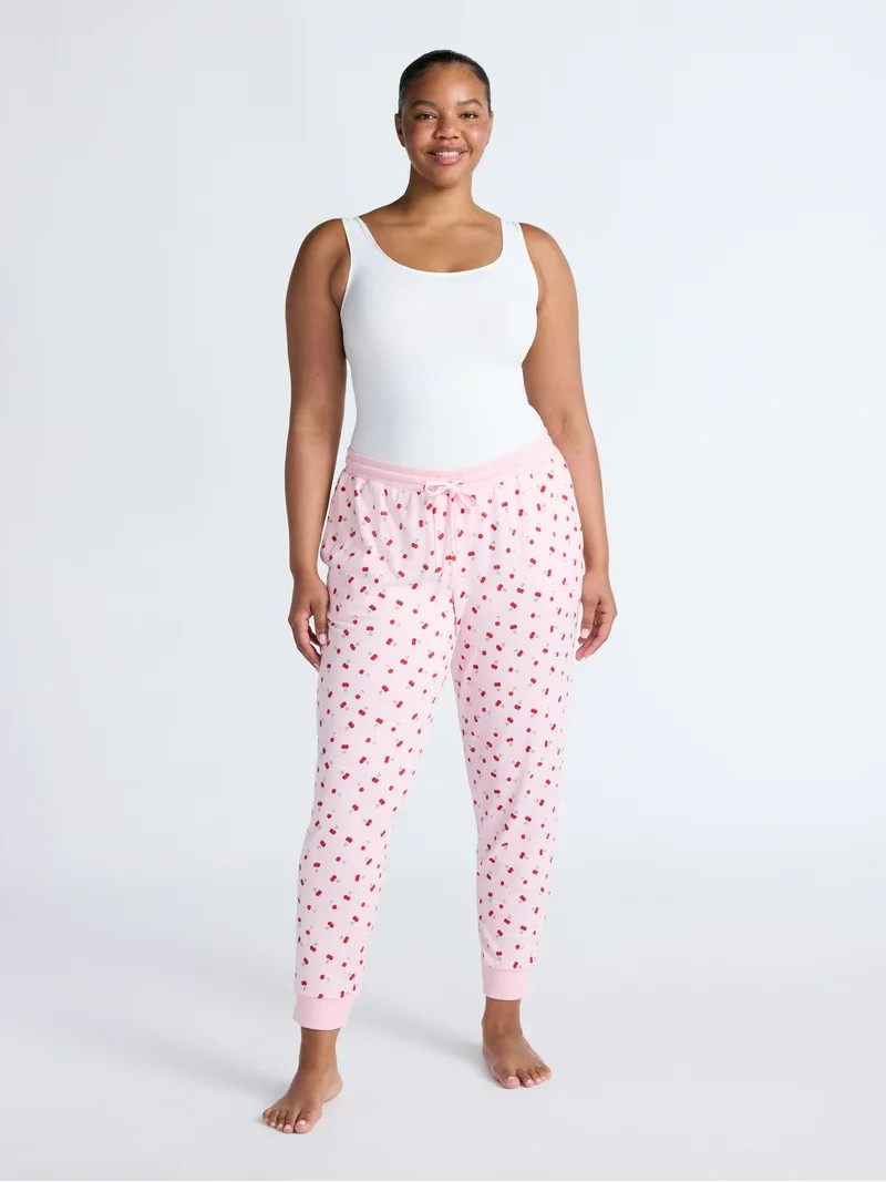 Joyspun Women's Cozy Lounge Collection Hacci Knit Sleep Joggers, 29'' Inseam, Sizes XS-3X | Walmart (US)