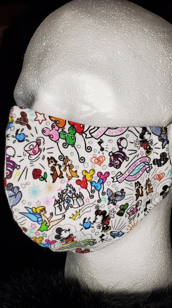 Double Layer/triple Layer Adult Face Mask W/ Nose Wire 100% | Etsy | Etsy (US)