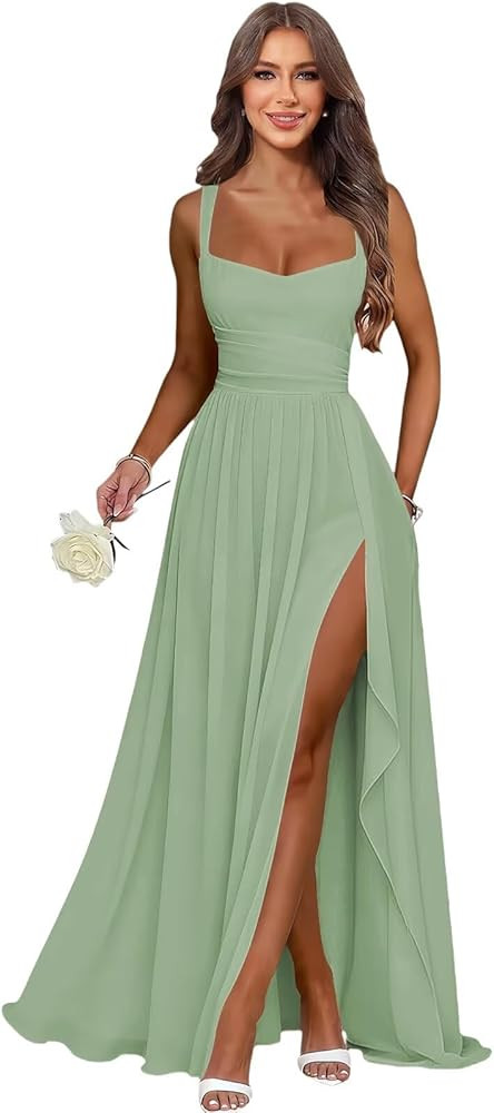 Bridesmaid Dresses Long Green Dress Maxi Green Dress Maxi Dresses Vacation Green Maxi Dress Outfit | Amazon (US)