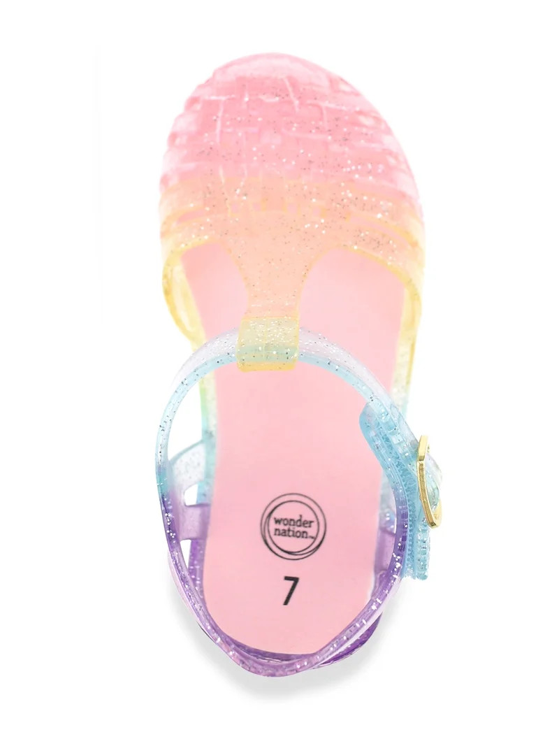 Wonder Nation Toddler Girls Jelly Sandal | Walmart (US)