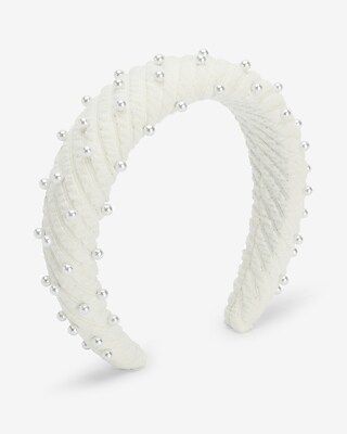 Pearl Sweater Padded Headband | Express