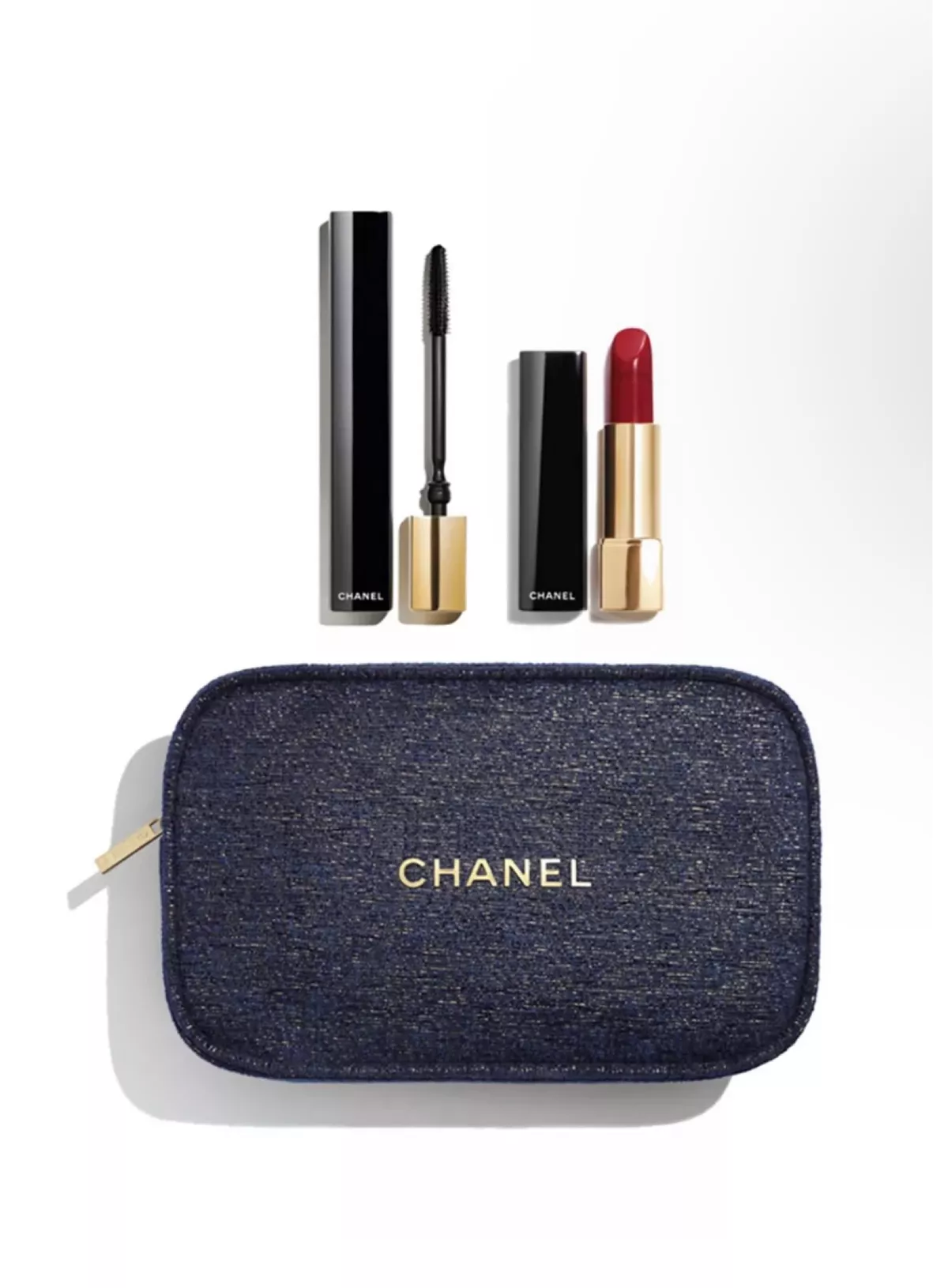 set chanel makeup bag