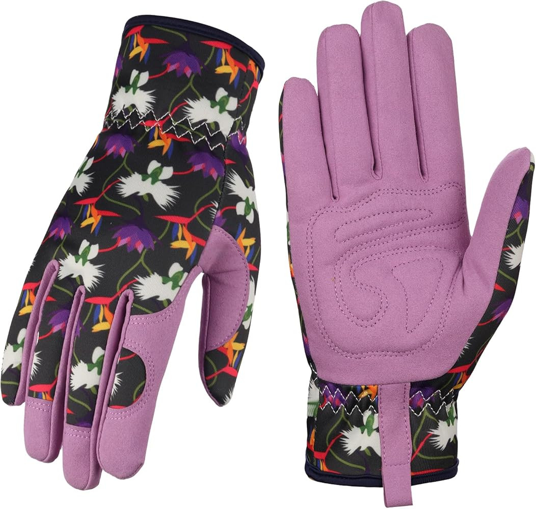 Bamllum Leather Gardening Gloves for Women - Working Gloves for Weeding, Digging, Planting, Rakin... | Amazon (US)