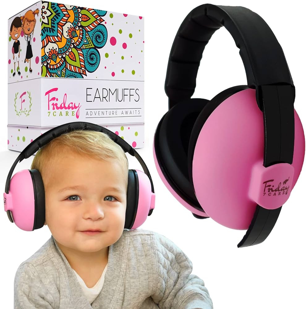 Friday 7Care Baby Ear Protection; Noise Cancelling Sound Proof Infant Headphones; Baby Travel Ess... | Amazon (US)