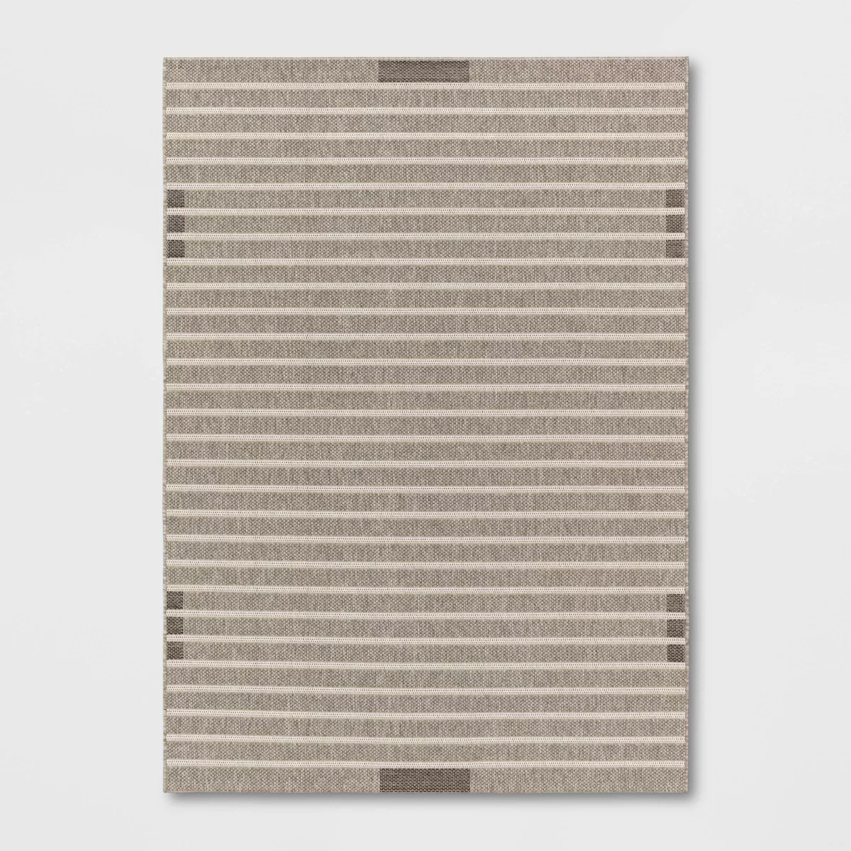 5'3"x7' Uniform Stripe Outdoor Rug Cream - Threshold™ | Target