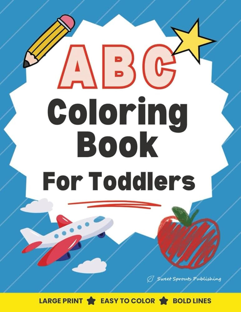 ABC Coloring Book: 150+ Simple Designs for Toddlers and Young Kids | Big, Bold Lines, Easy-to-Col... | Amazon (US)