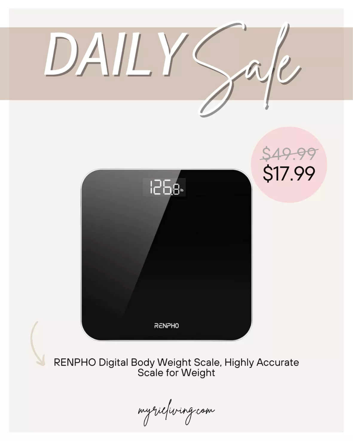 RENPHO Digital Body Weight Scale, Highly Accurate Scale for