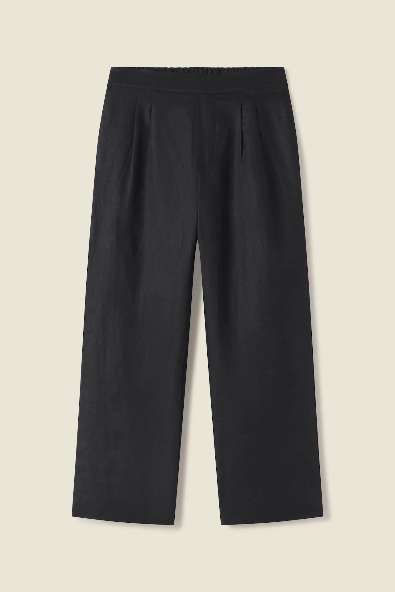 Leigh Pant Black Linen | TROVATA