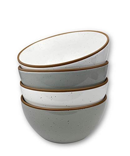 Mora Ceramic Bowls For Kitchen, 28oz - Bowl Set of 4 - For Cereal, Salad, Pasta, Soup, Dessert, Serv | Amazon (US)