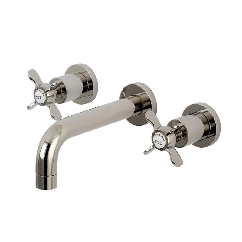 I may have found the polished nickel wall mount faucet of my dreams! Swipe to see the pretty knobs up close! 

#LTKHome