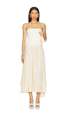 Auteur Alexandra Dress in White & Summer Sand Combo from Revolve.com | Revolve Clothing (Global)