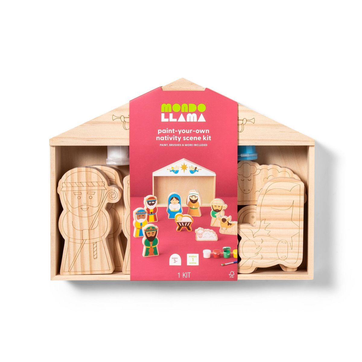 Paint-Your-Own Nativity Scene Kit - Mondo Llama™ | Target