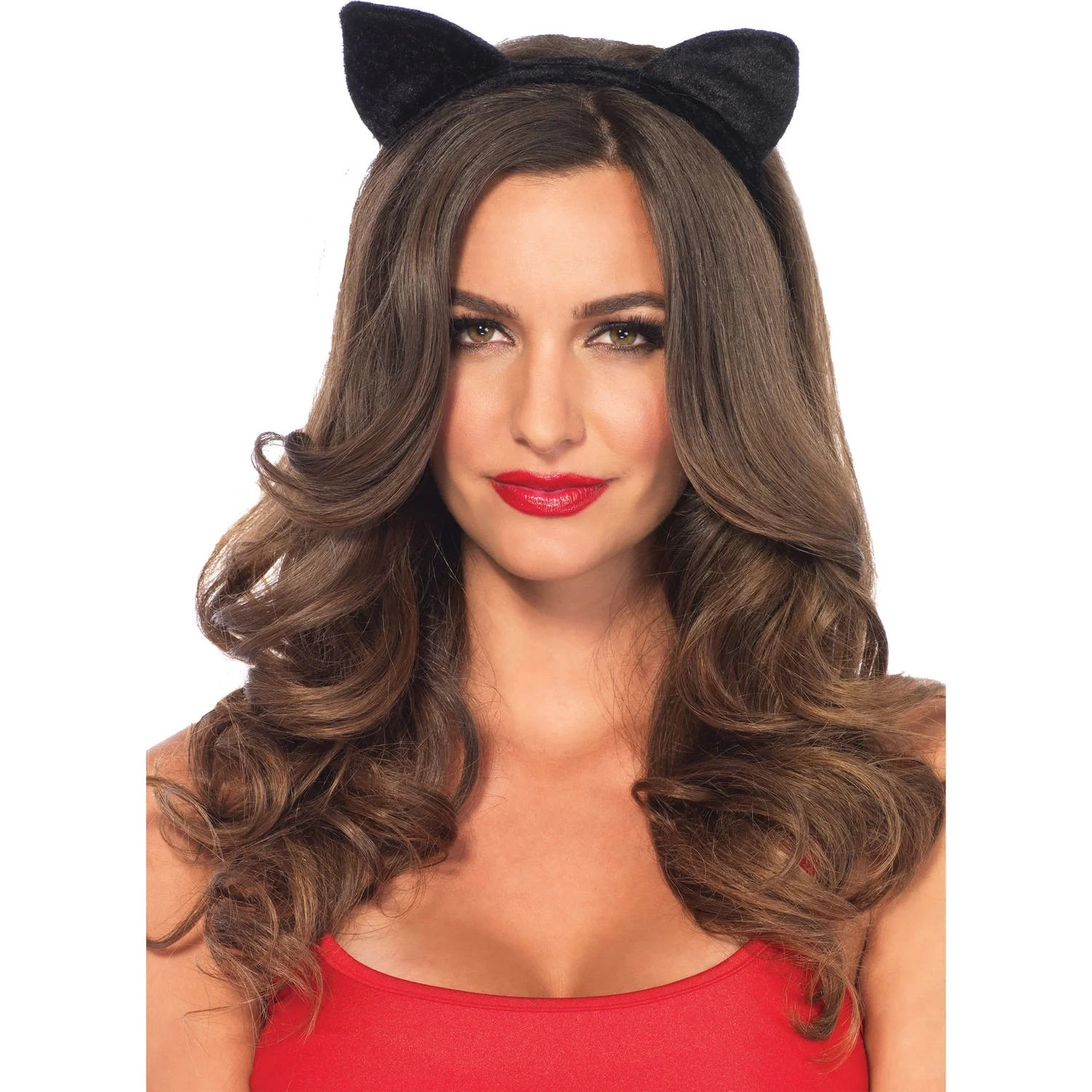 Velvet Black Cat Ear Headband | Walmart (US)