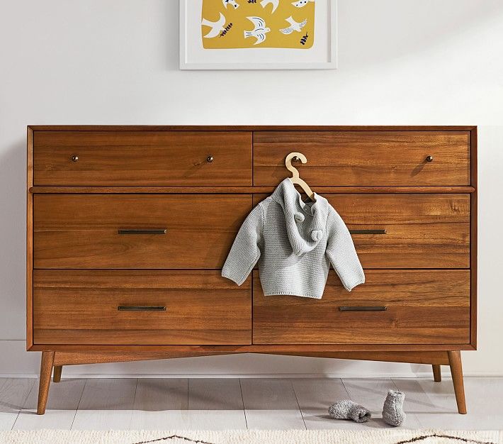 west elm x pbk Mid-Century 6-Drawer Dresser | Pottery Barn Kids