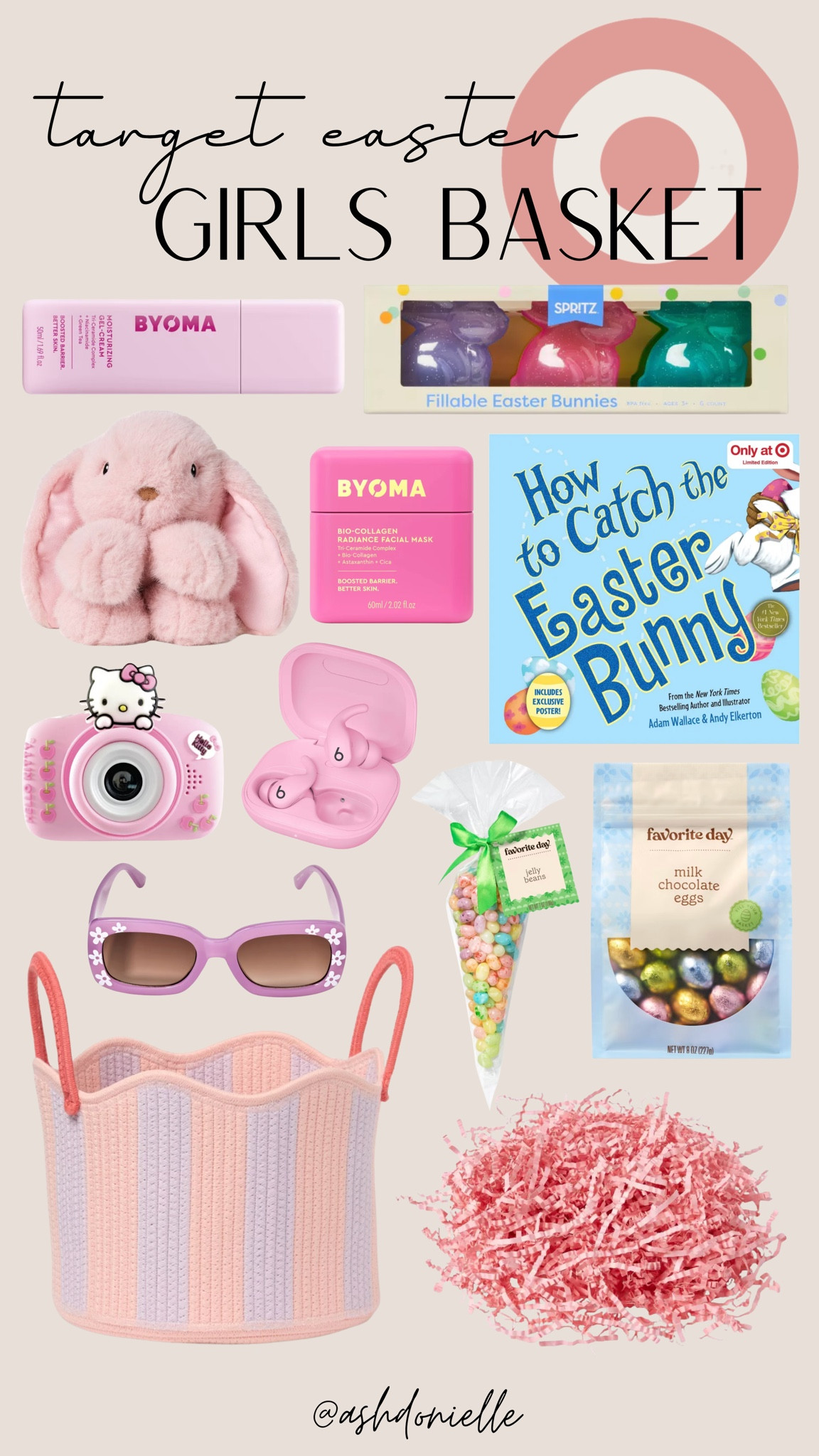 Target girls Easter basket ideas

Girls Easter basket toys
Cute bunny plush for kids
Pastel hair bows and clips
Kids craft kits and DIY jewelry
Colorful slime and fidget toys
Easter themed kids pajamas
Girls storybooks and picture books
Kids nail polish and play makeup
Mini stuffed animals for baskets
Chocolate bunnies and candy eggs

#LTKKids #LTKSeasonal #LTKSaleAlert