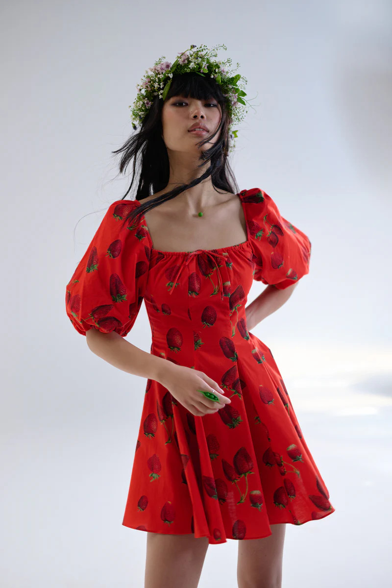 Like Strawberries Mini Day Dress | Selkie Collection