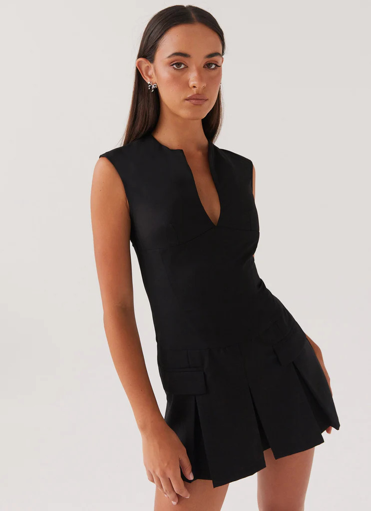 Cassia Mini Dress - Black | Peppermayo (Global)