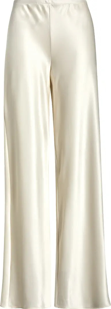 Gale High Waist Satin Pants | Nordstrom