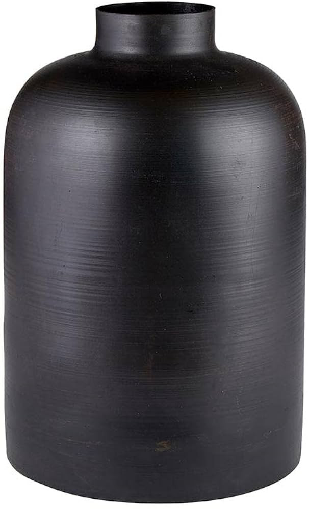 47th & Main Modern Metal Flower Vase for Home Décor, 10.5" High, Matte Black | Amazon (US)
