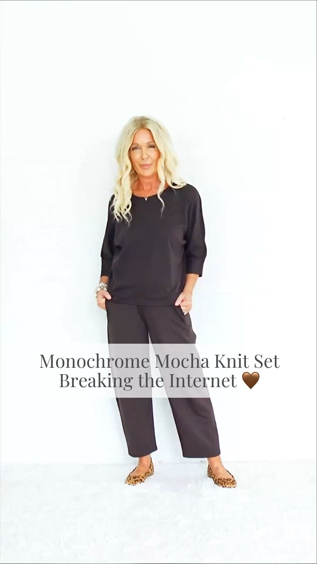 Monochrome mocha set breaking the Internet

The mocha knit set that does it ALL. 🤎

Comfortable enough for all day.
Polished enough for dinner.
Flats by day. Heels by night.
And SO many ways to wear it.

#LTKSeasonal #LTKPetite #LTKOver40