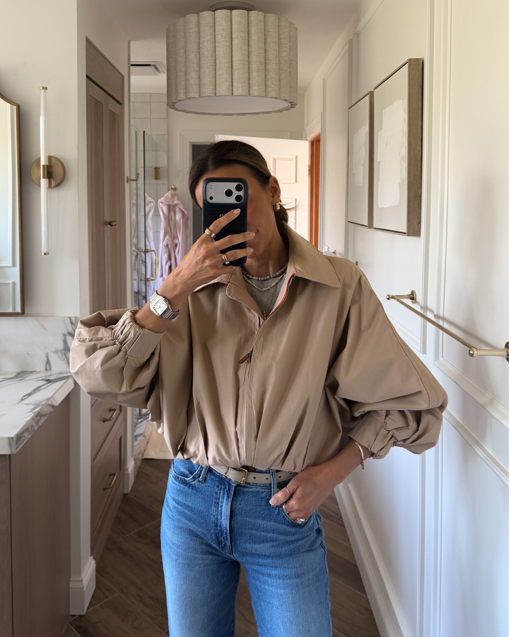 Code Karina20 - What I’m wearing for brunch + mall errands - jeans 25 and top and jacket xs 
Jeans are super stretchy

#LTKootd #LTKgrwm #LTKSaleAlert