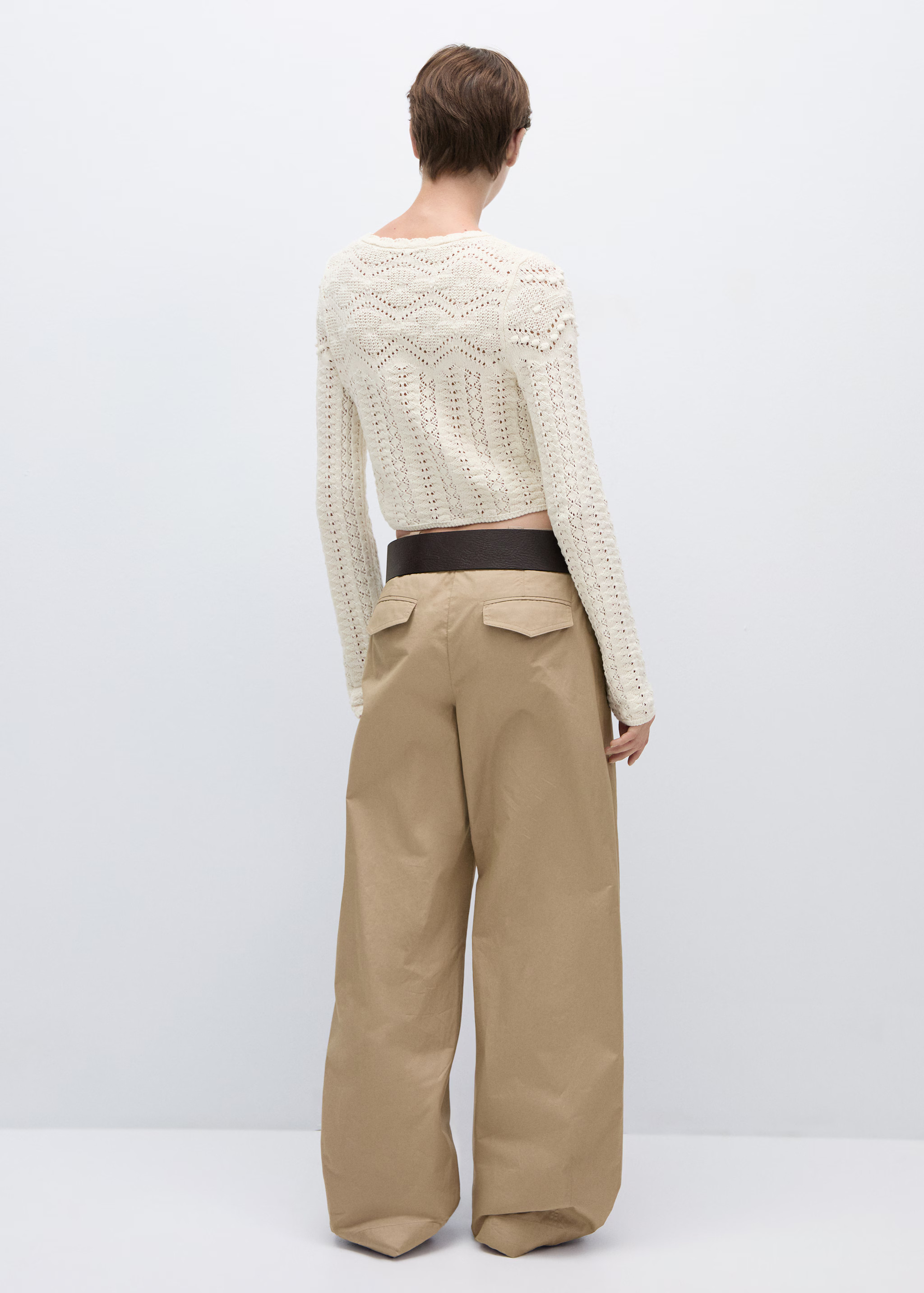 Open work-detail sweater | MANGO (US)