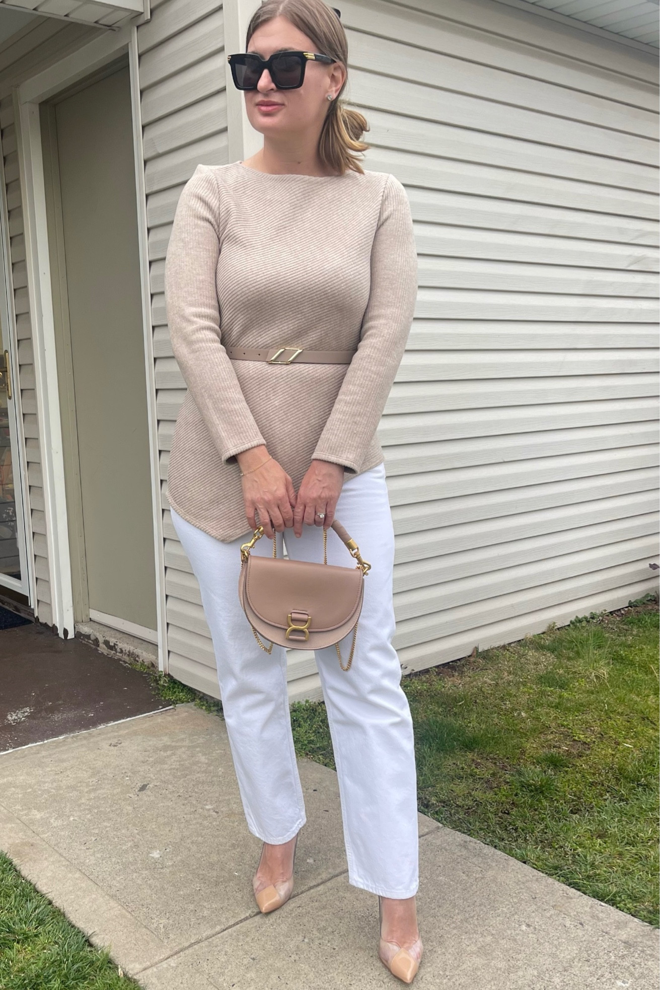 Perfect brunch outfit. Love how this elegant look came together! 

#LTKfindsunder50 #LTKmidsize #LTKitbag