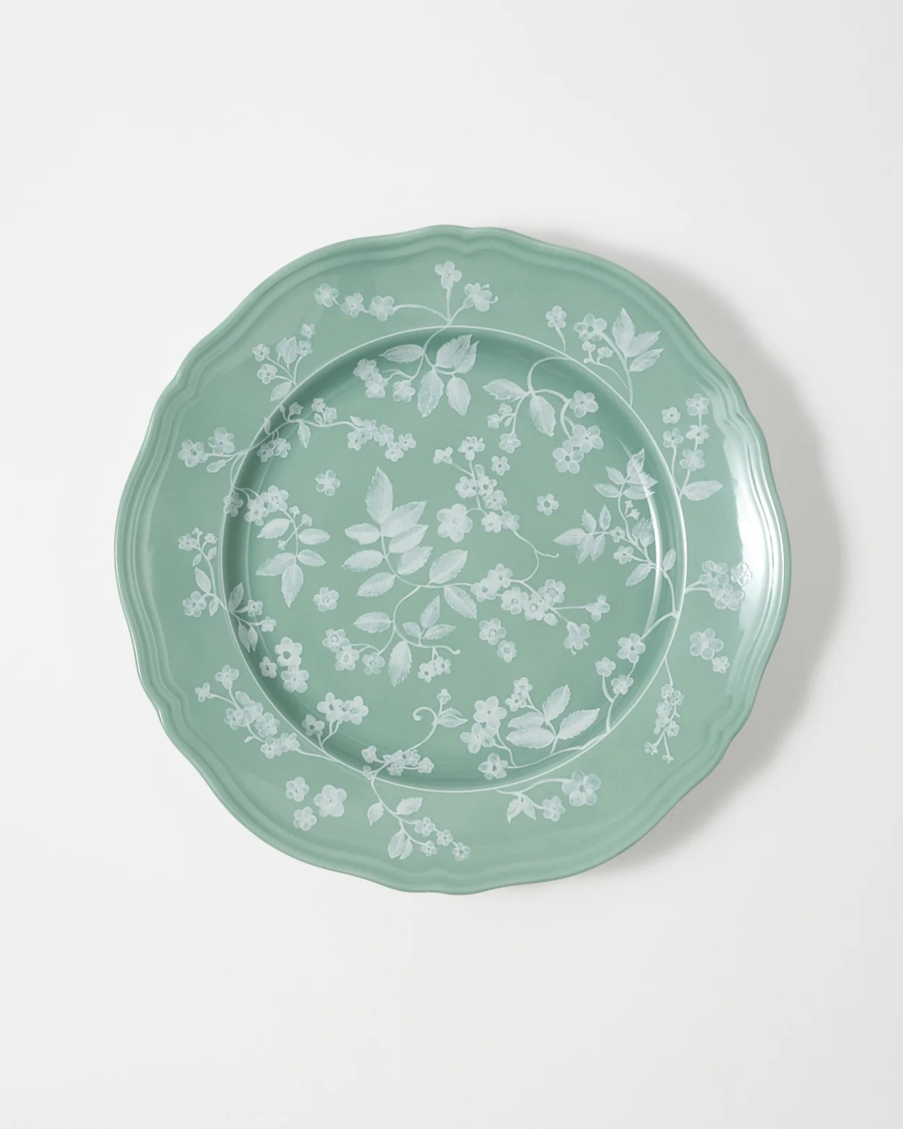 Floral Dinner Plate Sage by Ginori 1735 | Cabana Magazine