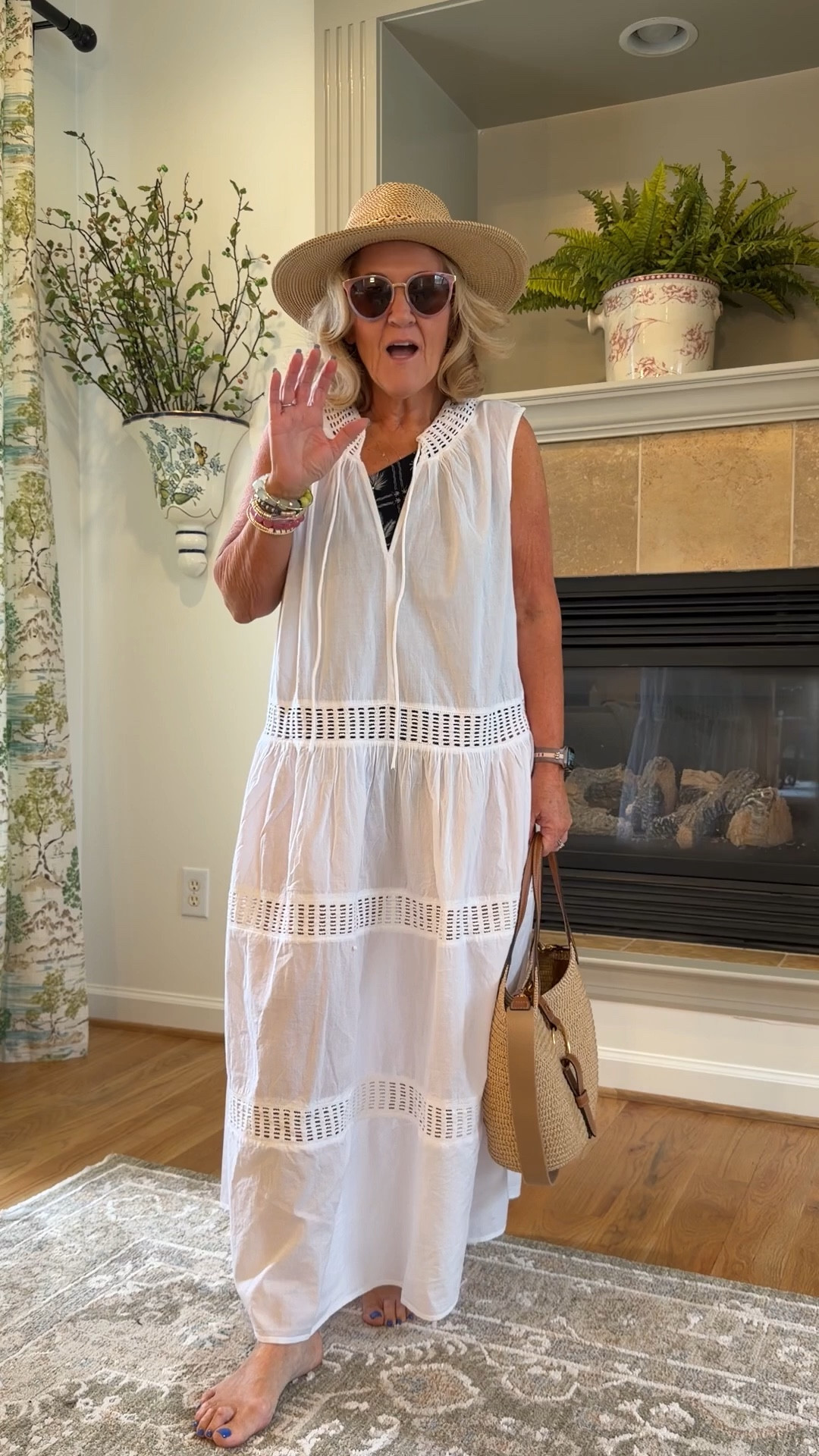 Swim for women over 50! Or just will who want coverage but still super cute fashion. 
Wearing a medium  
20% off bracelet stacks code NANETTE20

#LTKOver40 #LTKSaleAlert #LTKSwim