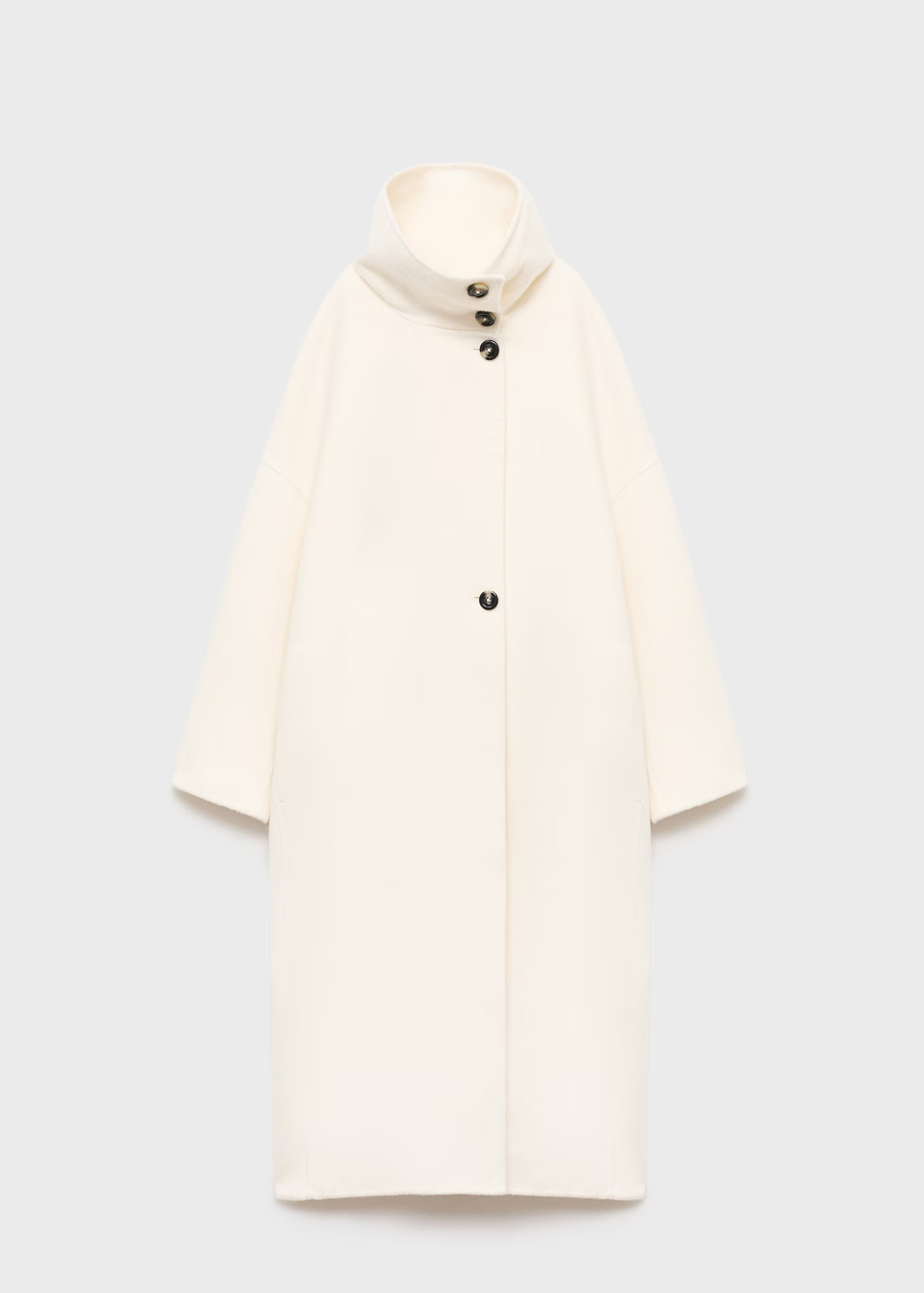 Wool funnel-neck coat | Mango (US/MX/AU)