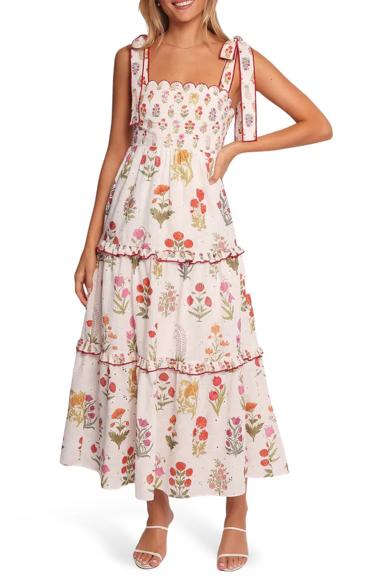 Aurelia Print Tie Strap Sleeveless Maxi Dress (Women) | Nordstrom | Nordstrom