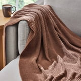 Better Homes & Gardens Brown Cotton-Blend Chunky Knit Throw, 50" x 60" | Walmart (US)