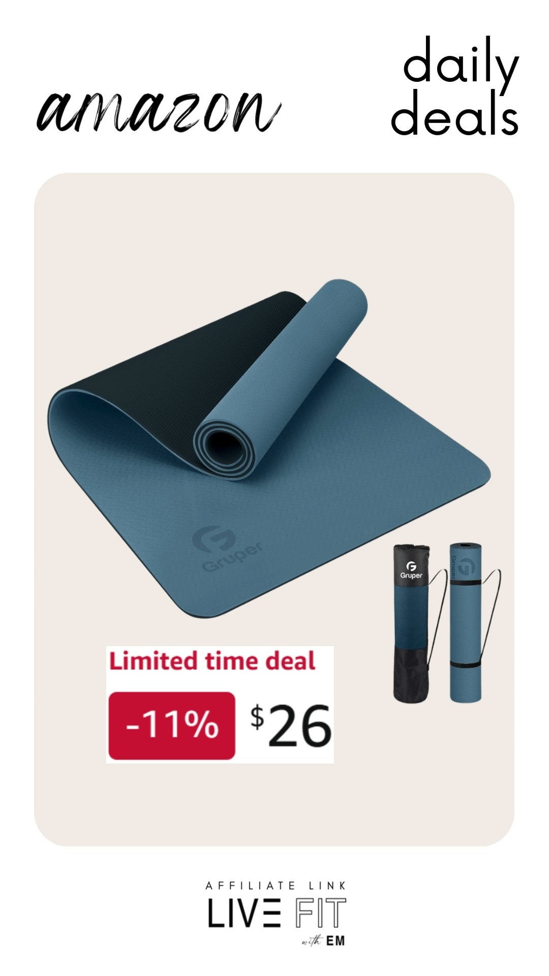 This yoga mat non slip brings cheerful balance and effortless comfort to everyday practice with mindful flair. #YogaMat #NonSlipMat #FitnessGear #WorkoutEssentials #ActiveLife #HealthyLiving #WellnessJourney #ExerciseGoals #HomeGym #MindfulMovement 🧘‍♀️🌿✨
 

 #LTKfitnessgoals #LTKActive #LTKHome
