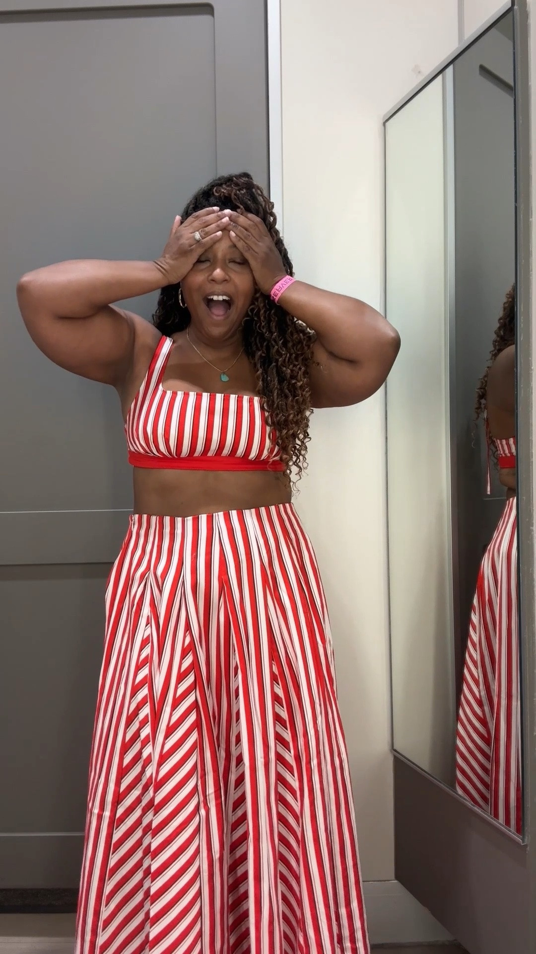 This rosie assoulin collection at Target is way too good. The quality is top notch! @Target 

Wearing Large in everything. 12 in maxi skirt and 14 in blue and white pants.

#LTKPlusSize #LTKOver40 #LTKMidsize