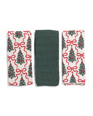 3pk Christmas Tree Bow Kitchen Towels | Entertaining | Marshalls | Marshalls