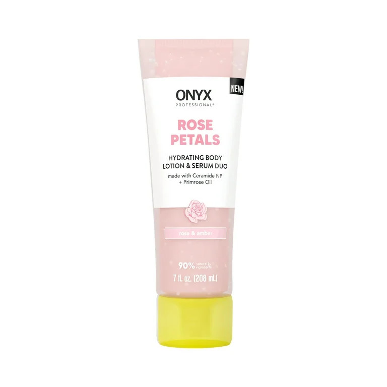 ONYX Professional Body Lotion & Serum with Ceramide NP & Primrose Oil, Rose Petals, 7 oz | Walmart (US)