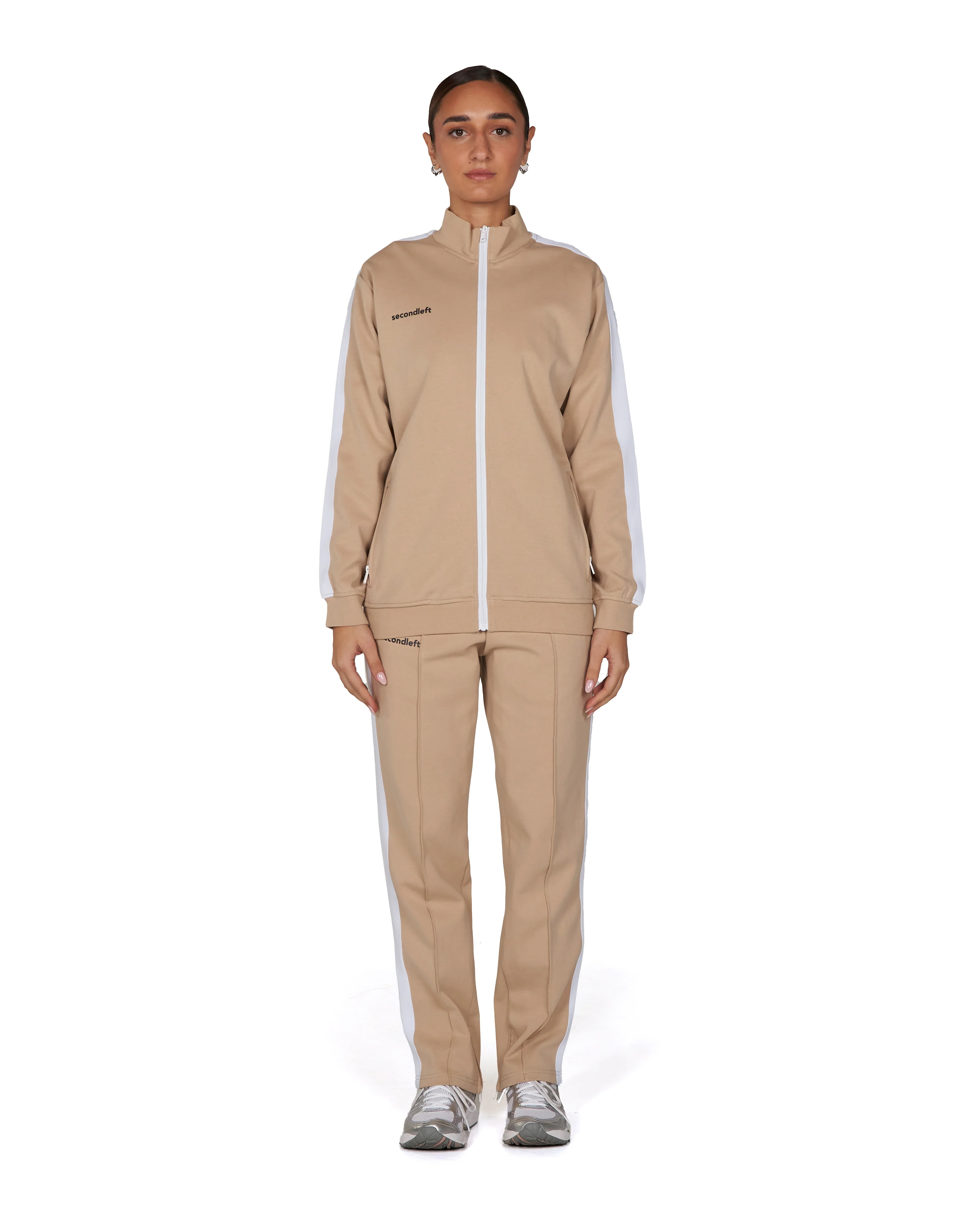 S1 Tracksuit Jacket - Beige | STAX.